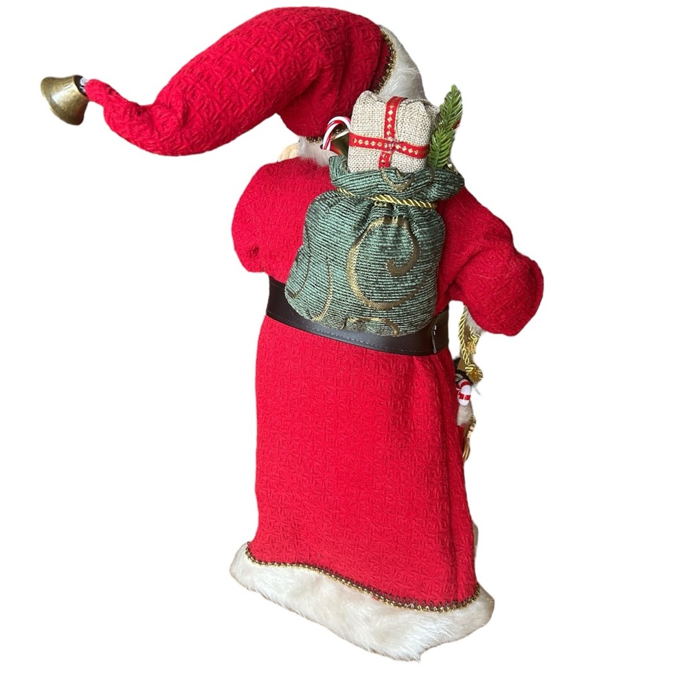 Christmas Holiday Decor Cozy Cute Santa Claus with Teddy NWT Nicholas Collection - Picture 3 of 10